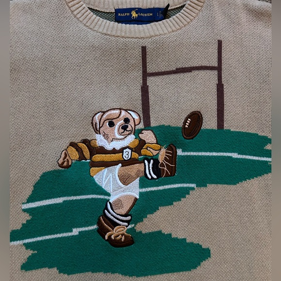 Polo Ralph Lauren Rugby Bear Sweater - Picture 3 of 6